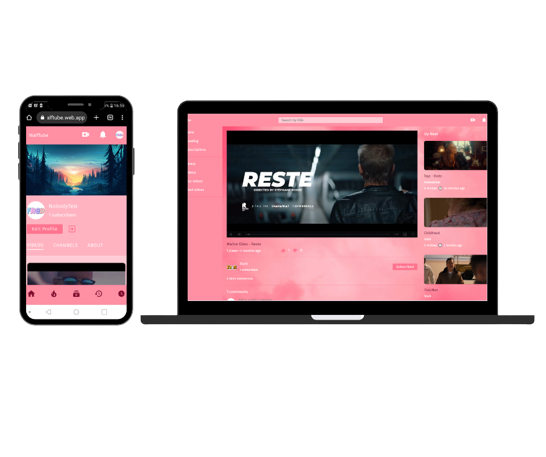 Walftube on devices